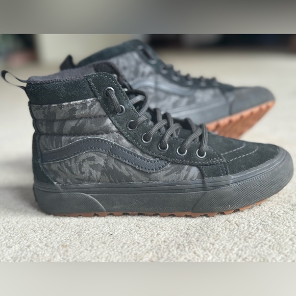 COPY - Kids 1.5 Vans Off The Wall Sk8-Hi MTE Black Grey Camo shoes - Picture 7 of 7